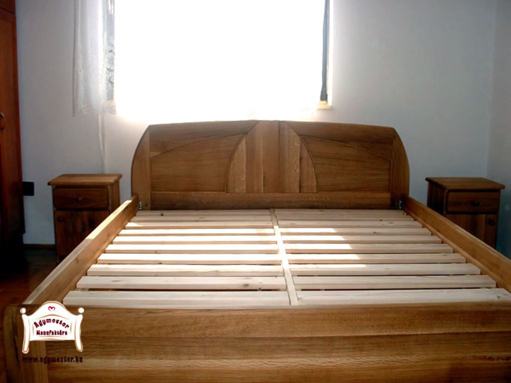 Egyedi méretű francia ágy keményfa 140x200 160x200 180x200
