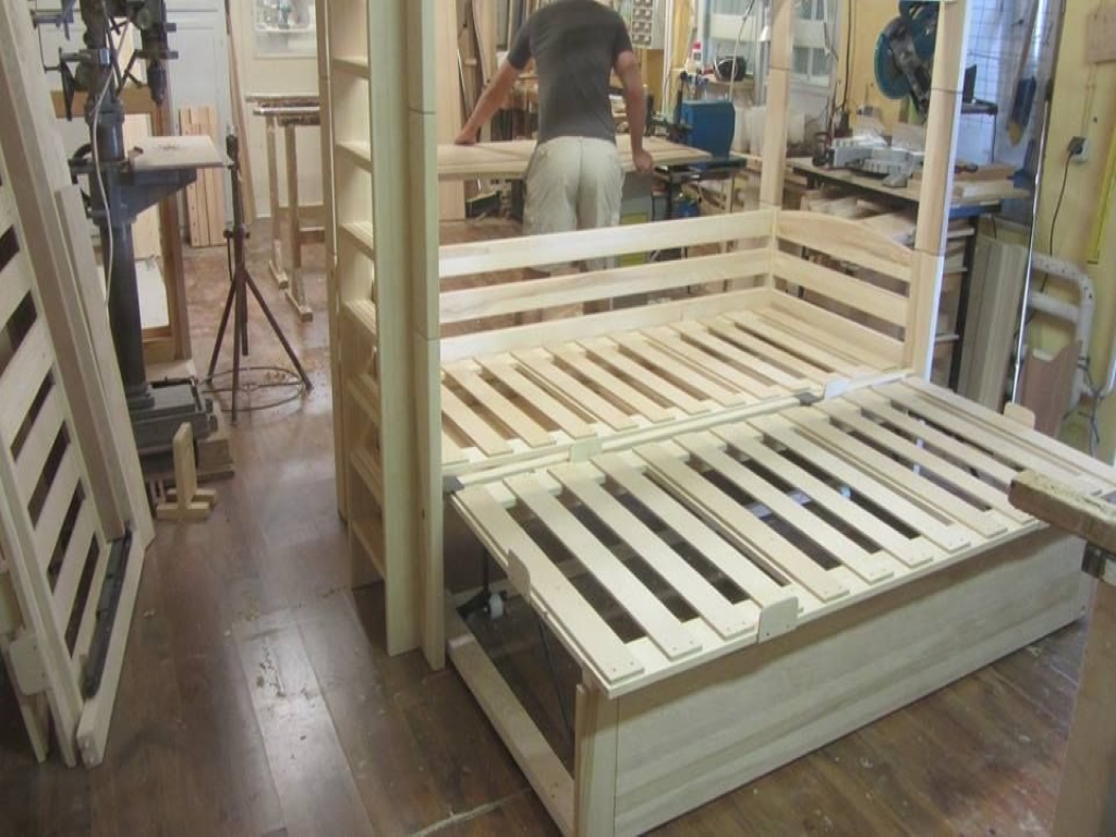 Vendégszerető emeletes ágy kőrisfa 80x180 vendégágy ágyneműtartó